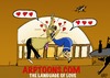 Cartoon: THE LANGUAGE OF LOVE (small) by tonyp tagged arp,love,language,dance
