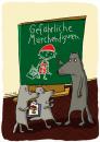 Cartoon: Gefährliche Märchenfiguren (small) by ullmann tagged wolf,rotkäppchen,märchen,schule