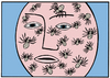 Cartoon: Based on a true story (small) by baggelboy tagged face,spiders