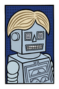 Cartoon: Natural blonde (small) by baggelboy tagged robot,hair