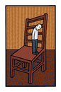 Cartoon: On the edge of my world (small) by baggelboy tagged big,small,chair