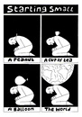 Cartoon: Starting small (small) by baggelboy tagged comic,balance
