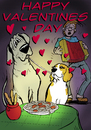 Cartoon: Valentines Day with Bruno (small) by dogtari tagged valentines,day,great,dane,beagle