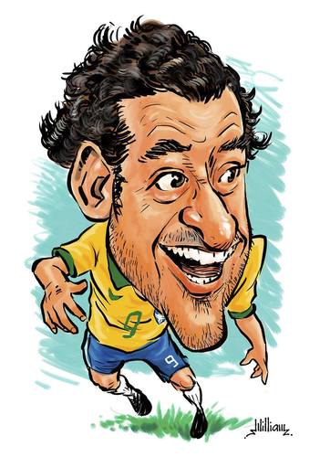 Cartoon: Fred - Brazilian Soccer (medium) by William Medeiros tagged soccer,futebol,brazilian