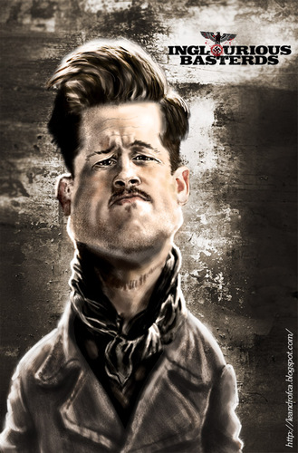 Cartoon: Brad Pitt (medium) by leandrofca tagged caricature,art