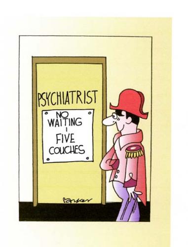 Cartoon: Napoleon (medium) by daveparker tagged pschiatrists,patient