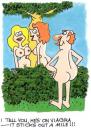 Cartoon: Cheeky one! (small) by daveparker tagged nudists viagra elderly man 