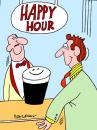 Cartoon: Happy Hour (small) by daveparker tagged beer,happy,hour,smiling
