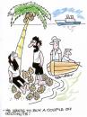 Cartoon: He wants to buy a couple of coco (small) by daveparker tagged desert island