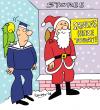 Cartoon: Parrot v. Robin. (small) by daveparker tagged sailor,parrot,santa,robin