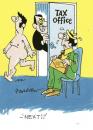 Cartoon: Tax office blues. (small) by daveparker tagged tax,office,naked,man,