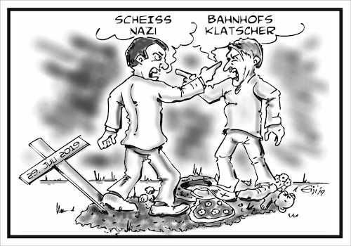 Cartoon: 19. 7. 2020 (medium) by eisi tagged frankfurt,hauptbahnhof