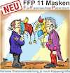 Cartoon: FFP 11 (small) by eisi tagged ffp,masken,fastnacht,fasching,karneval