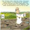 Cartoon: Gottes selbsternannter Sohn (small) by eisi tagged gottes,sohn,über,wasser,gehen,trockenheit