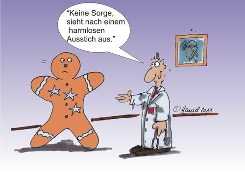 Cartoon: Lebkuchenmann (medium) by Hansel tagged lebkuchenmann