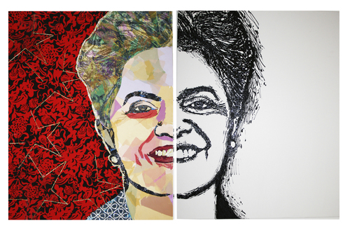 Cartoon: President Dilma (medium) by juniorlopes tagged dilma,roussef,brazil,illustration
