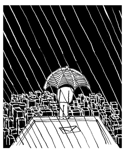 Cartoon: Umbrella (medium) by juniorlopes tagged cartoon