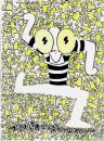 Cartoon: Keith Haring (small) by juniorlopes tagged keityh