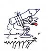 Cartoon: Learning to fly (small) by juniorlopes tagged cartoon