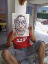 Cartoon: myself as Bukowski (small) by juniorlopes tagged bukowski