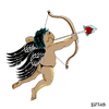 Cartoon: Tanned cupid (small) by LeeFelo tagged tanned cupid arrow heart love condom hiv prevention racism