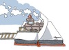 Cartoon: Voyage (small) by Marcelo Rampazzo tagged voyage train book history