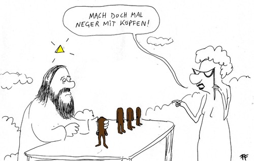 Cartoon: Mit Köpfen (medium) by Florian France tagged machen,köpfen,mit,nägel