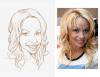 Cartoon: Pamela Anderson (small) by Mecho tagged caricature,caricatura,caricatures,caricaturas,pam,anderson