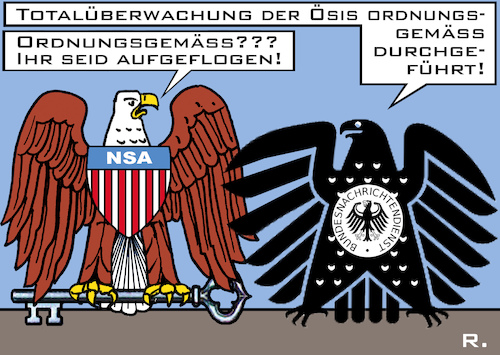 Cartoon: His Masters Ear (medium) by RachelGold tagged spionage,affäre,usa,deutschland,österreich,nsa,bnd,überwachung,totalüberwachung