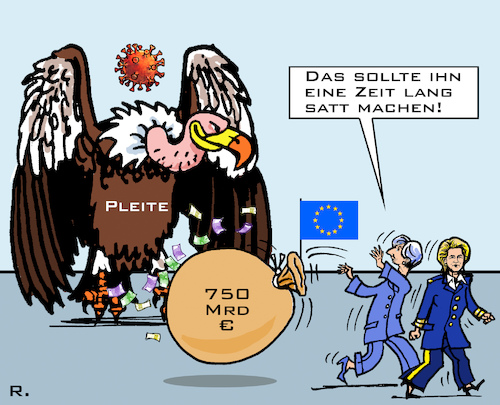 Cartoon: Komplize der Krise (medium) by RachelGold tagged covid,19,corona,virus,pandemie,wirtschaft,shut,down,rezession,pleite,krise