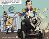 Cartoon: Euro - Artillery (small) by RachelGold tagged european,central,bank,mario,draghi,euro,dicke,bertha,artillery