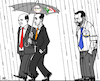 Cartoon: Im Regen stehen gelassen (small) by RachelGold tagged italien,regierung,krise,koalition,neu,stelle,pd,lega,dimaio,salvini,zingaretti