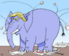 Cartoon: resistant to criticism (small) by RachelGold tagged usa,president,trump,elephant,resistant,criticism