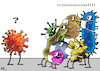 Cartoon: Virale Xenophobie (small) by RachelGold tagged covid,19,corona,virus,pandemie