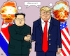 Cartoon: World Peace (small) by RachelGold tagged usa,north,korea,trump,kim,summit,peace,world,war