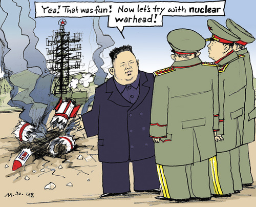 Cartoon: Missile Launch - another try (medium) by MarkusSzy tagged northkorea,kim,jong,un,missile,test