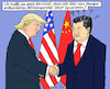 Cartoon: Neues diplomatisches Niveau (small) by MarkusSzy tagged usa china trump xi diplomatie klimawechsel