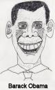 Cartoon: Caricature - Barack Obama (small) by chriswannell tagged caricature,cartoon,barack,obama