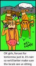 Cartoon: Cow Cartoon (small) by chriswannell tagged cows,weather,forecast,gag,cartoon