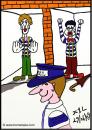Cartoon: Mime Prison (small) by chriswannell tagged mime prison gag cartoon