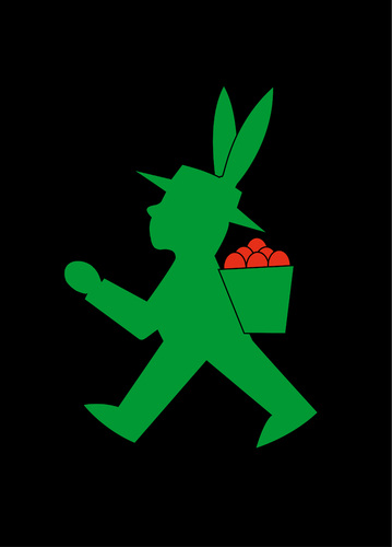 Cartoon: Osterhase (medium) by Thomas Bühler tagged ostern,hase,ampelmännchen,osterhase