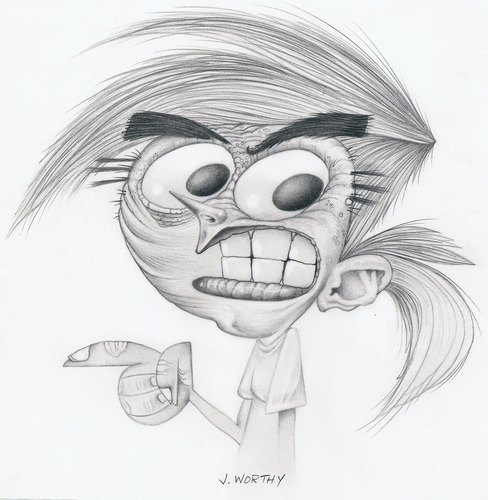Cartoon: Vicky (medium) by jim worthy tagged the,fairly,oddparents,cartoon,animation,nickelodeon