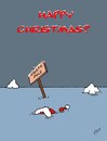 Cartoon: Happy Christmas 2009 (small) by aarbee tagged christmas,santa,global,warming