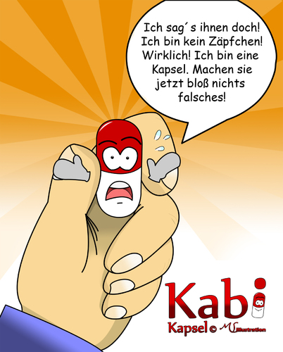 Cartoon: Kabi Kapsel Vol. 5 (medium) by ms-illustration tagged kabi,kapsel,zäpfchen,medizin