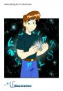 Cartoon: Everythings Magic (small) by ms-illustration tagged magier,zauberer,zauber,magie,magus,magician