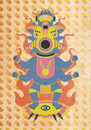 Cartoon: psycho god (small) by elmoro tagged illustration,illustrator,digital,vector,psychedelic,trip,art