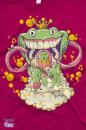 Cartoon: Junkie Box (small) by sassatattoo tagged frog bunny rabbit green pink magenta purple cloud bubbles music sound brasil brazil