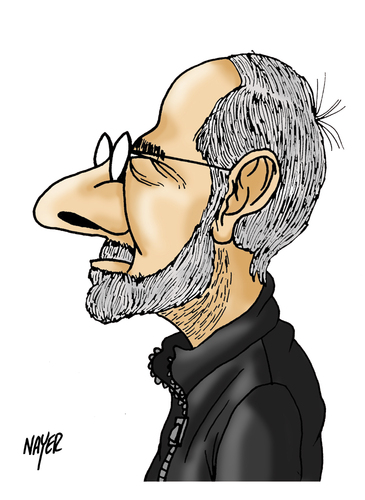 Cartoon: Chris Gill (medium) by Nayer tagged chris,gill,christopher,cartoonist,canada
