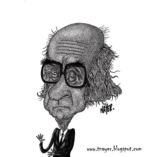 Cartoon: Jose Saramago (medium) by Nayer tagged jose,saramago,portugal,portuguese,novelist,playwright