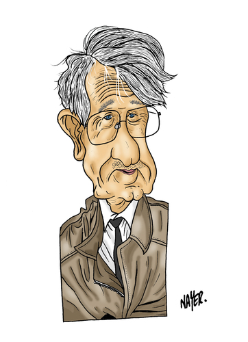 Cartoon: Jurgen Habermas (medium) by Nayer tagged jurgen,habermas,german,germeany,philosopher,marx,marxist,philosophy